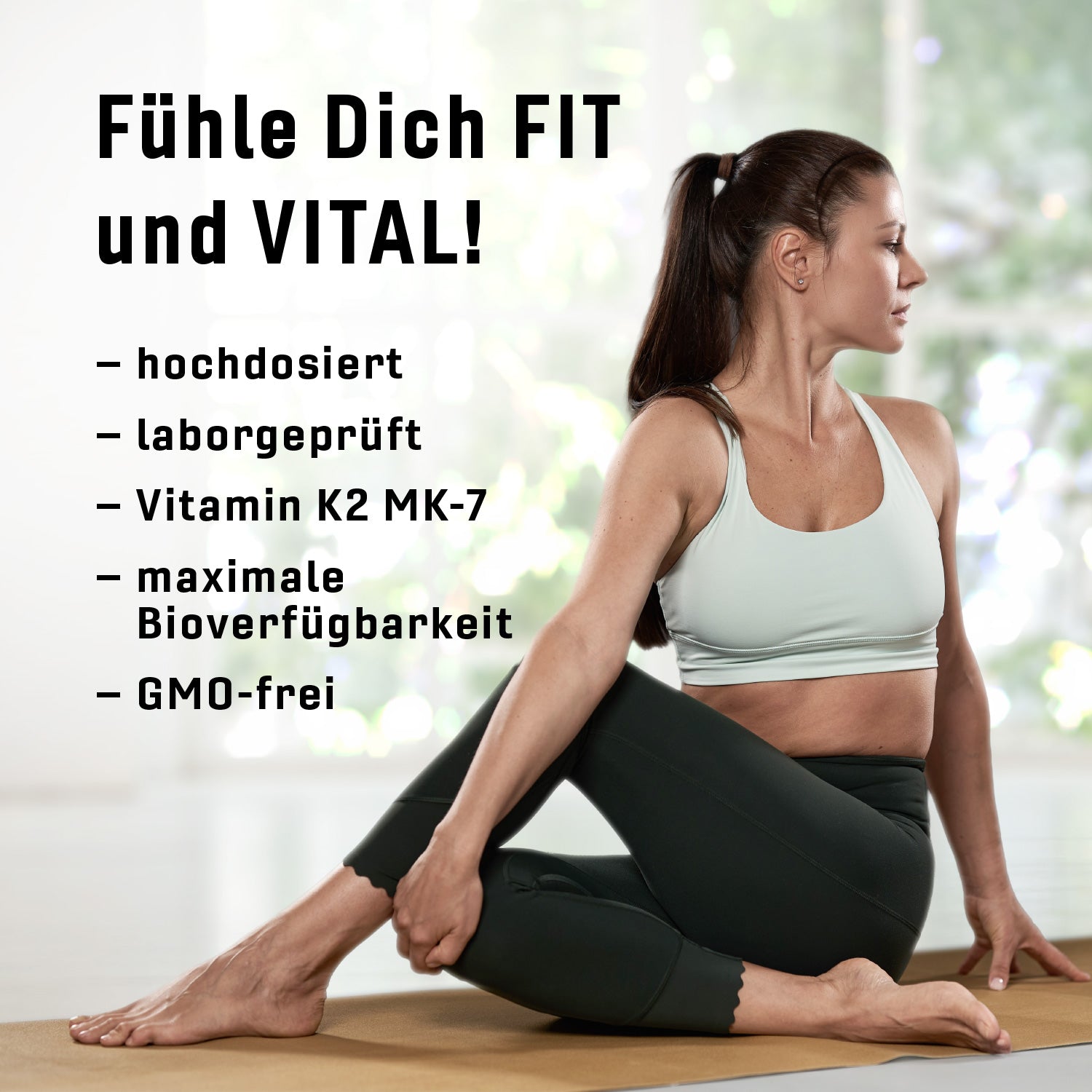 Kleine Vitamin D3 K2 Schlucktabletten von JOHN VOSS