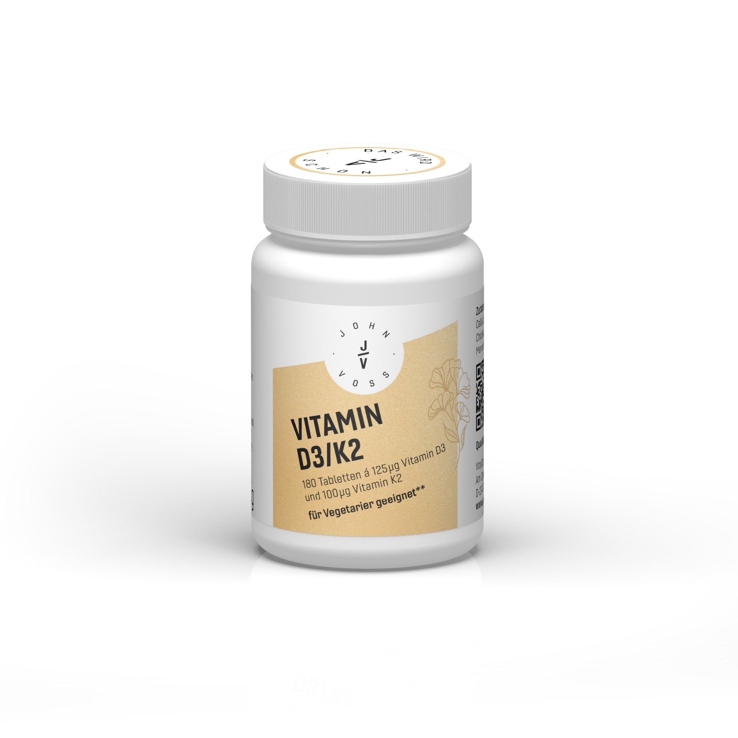 Vegane Vitamin D3 und K2 Tabletten